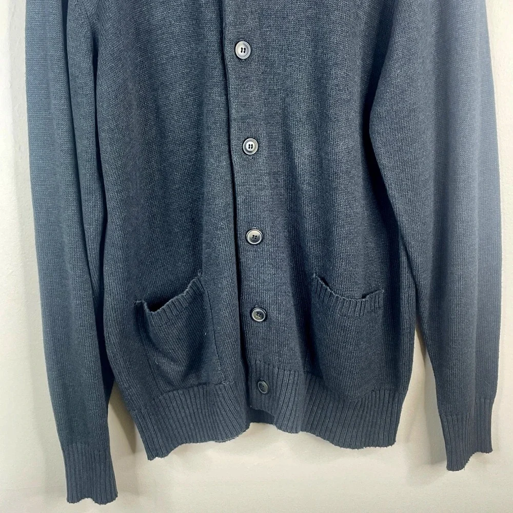 Vintage Oscar De La Renta Minimalist Mock Neck Sweater XLarge Cardigan Neutral